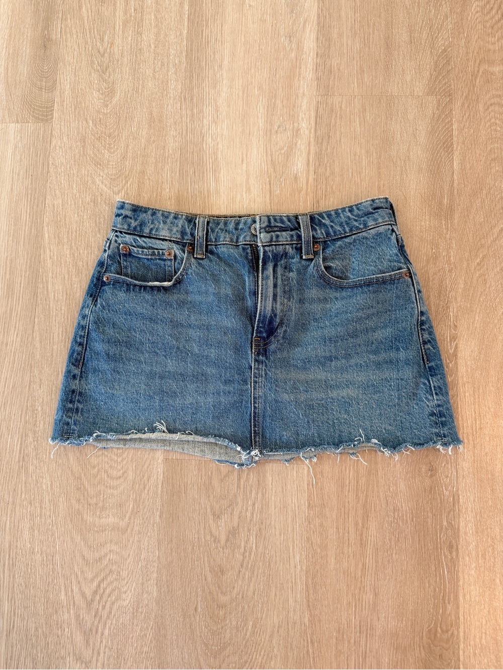 Abercrombie & Fitch Denim Mini Skort